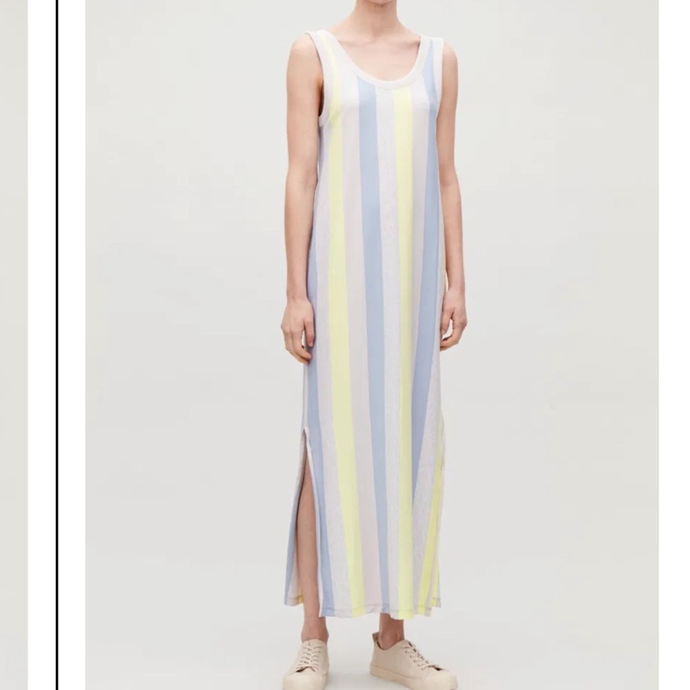 Cos striped sleeveless dress